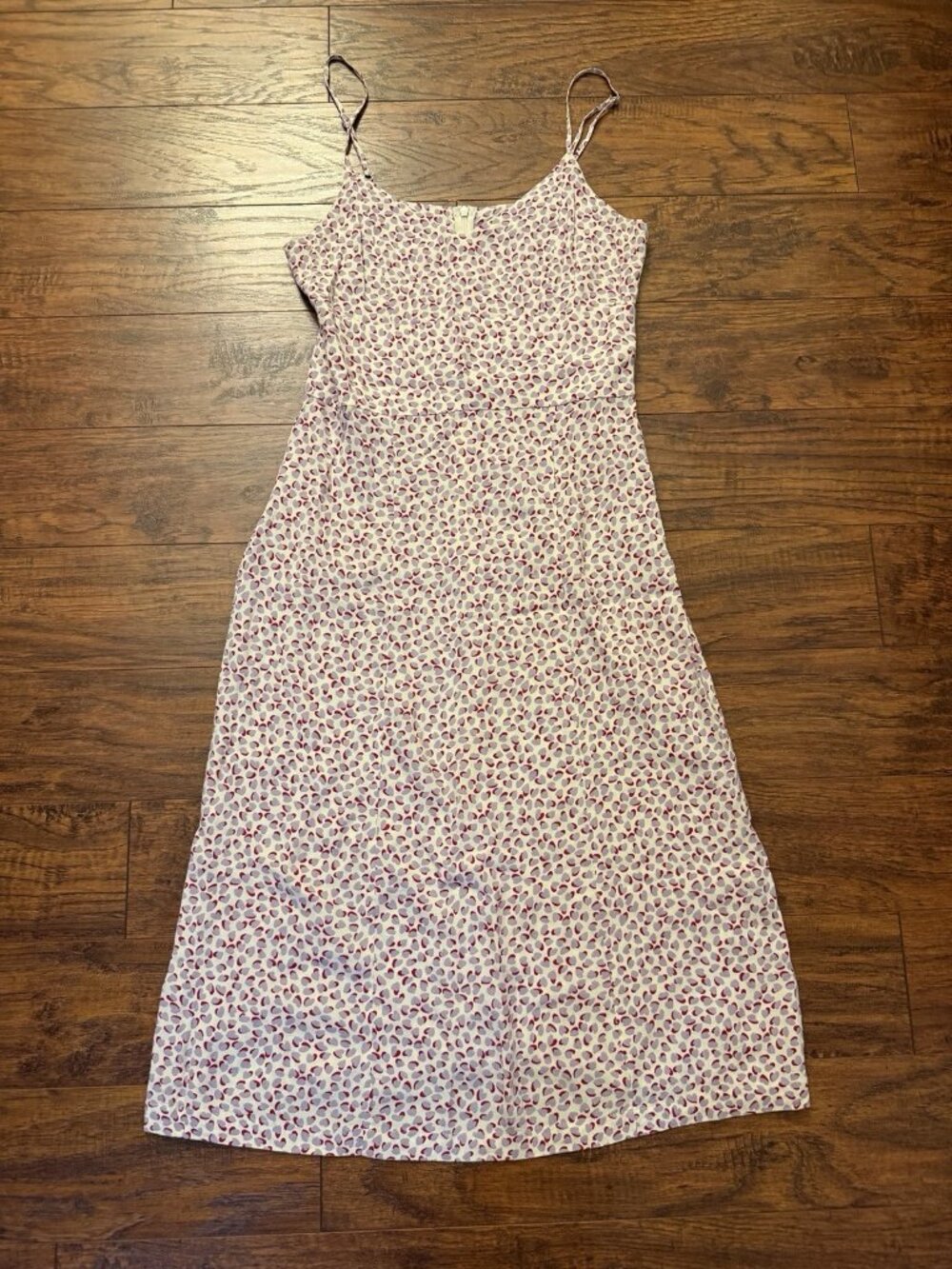 Rouje Chantal Dress 38 Slip Heart Pink Purple white